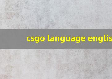 csgo language english